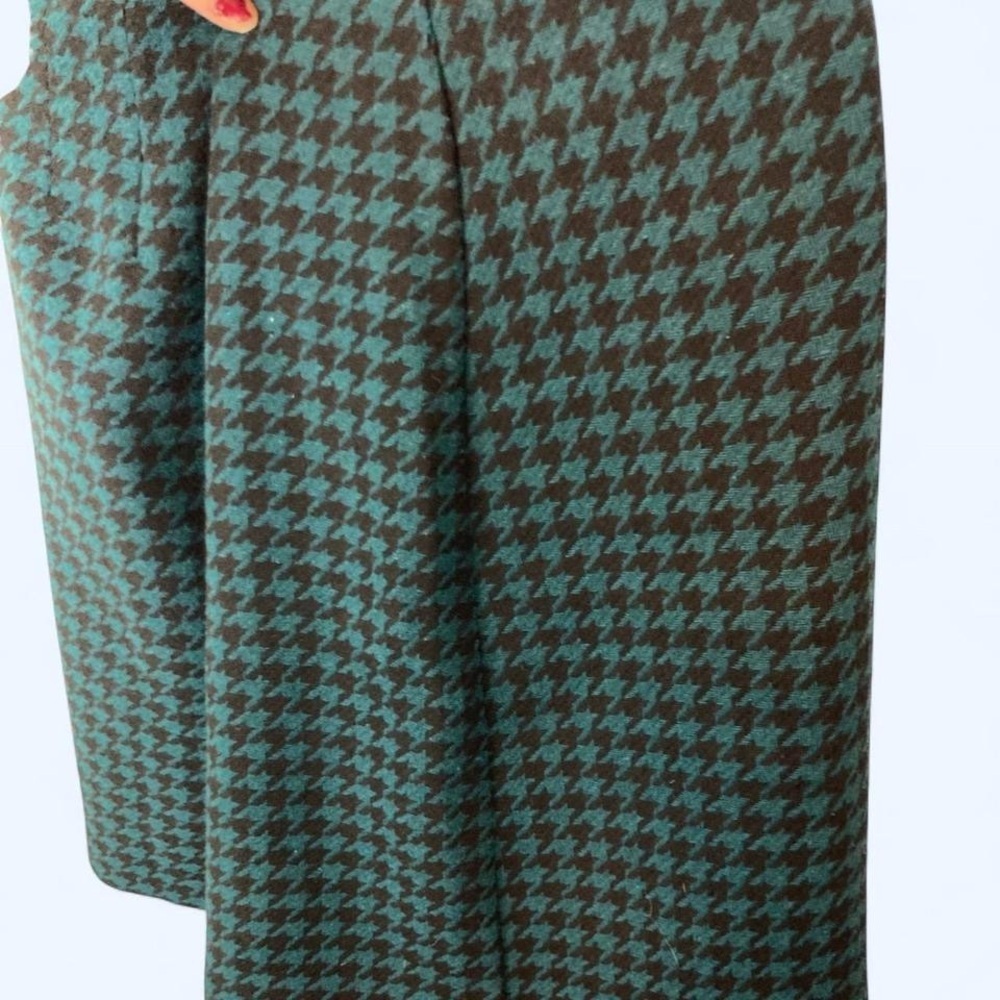 Loft green & black houndstooth skirt Size 16 - Picture 2 of 4